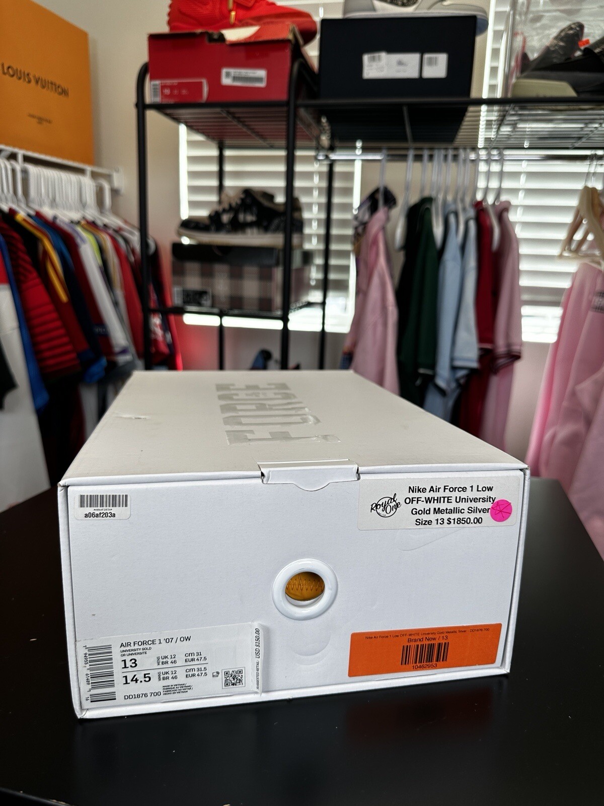 OFF WHITE X NIKE Taglia 13 Nike Air Force 1 Low x OFF WHITE Lemonade 2021