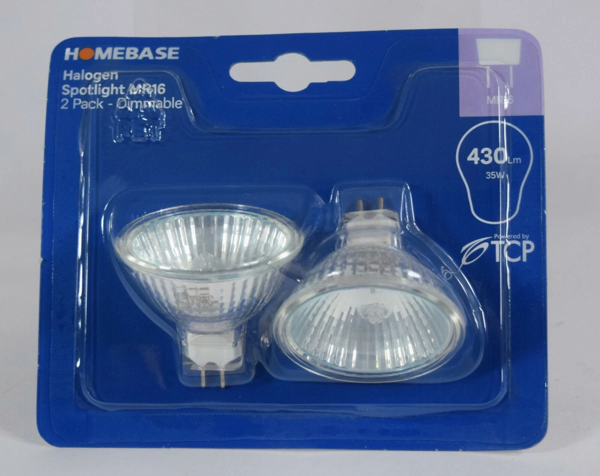 TCP Halogen Spotlight Bulbs Pack of 6 Homebase MR16 430 Lumen 35 Watt BRAND NEW