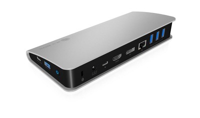 ICY BOX IB-DK2408-C Wired Usb 3.2 Gen 1 (3.1  1) Type-C Black, Silver ~E~