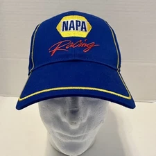 Nascar Napa Racing Michael Waltrip Blue & Gold #55 MWR Hook & Loop Ball Cap Hat