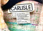 Vintage CARLISLE Jacket Zipper Pastel Tweed Size 10 — photo 2