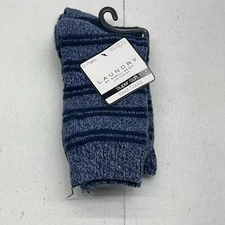 Laundry By Shelli Sw Gal Blue Super Soft Boot Socks 2 Pack Women’s 9-11 New