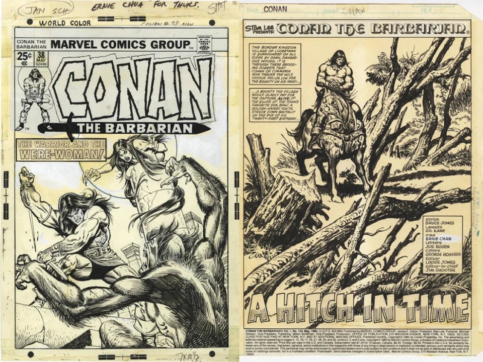 Conan the Barbarian Colossal Edition Barry Smith Cover Artist Ed Zoop Marvel - Image 3 of 4