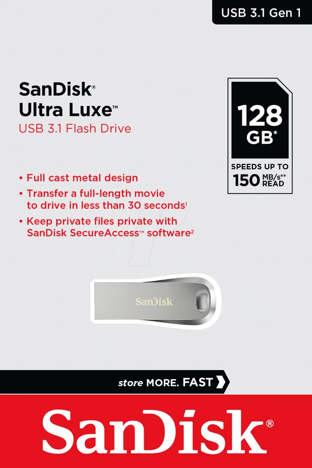 Sandisk Ultra Luxe USB Stick USB 3.1 Speicherstick 32GB 64GB 128GB 256GB 512GB - Bild 3 von 4