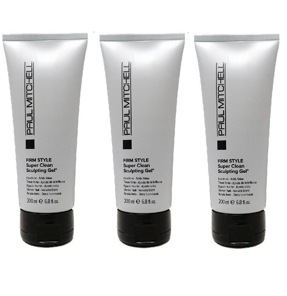 3 X - Paul Mitchell Firm Style Super Clean Sculpting Gel 6.8oz /200ml SHIPS  FREE 98550637449