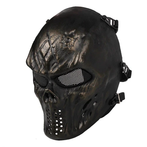 Equipo táctico Airsoft Paintball cara completa combate cráneo juego máscara proteger exterior - Imagen 19 de 30
