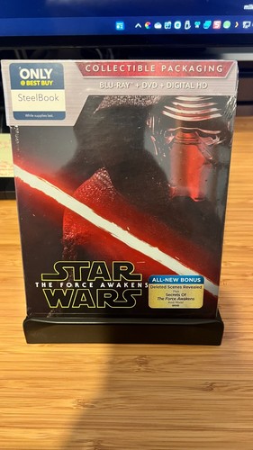 Star Wars: The Force Awakens (Bluray + DVD) BestBuy Steelbook - New Sealed