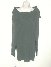 AMBIANCE APPAREL Knit Gray Winter Off-The -Shoulder Pencil Pullover Dress sz M