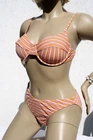 2026 NEW NEW - 440401 brand underwired bikini brief orange striped 44 B