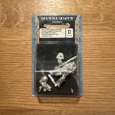 Warhammer 40K - Space Wolf Guard Terminator Sergeant - Metall 2nd Edition - NEU