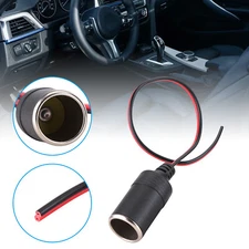 Universal Car Cigarette Lighter Charger Cable Female Socket Plug Adapter 12V/24V