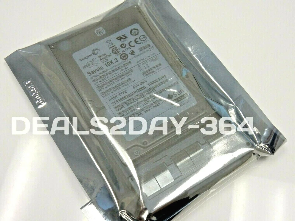 SUN 390-0449-05 ST930003SSUN300G 300GB 10K SFF 2.5" SAS HARD DRIVE - Image 2 of 4