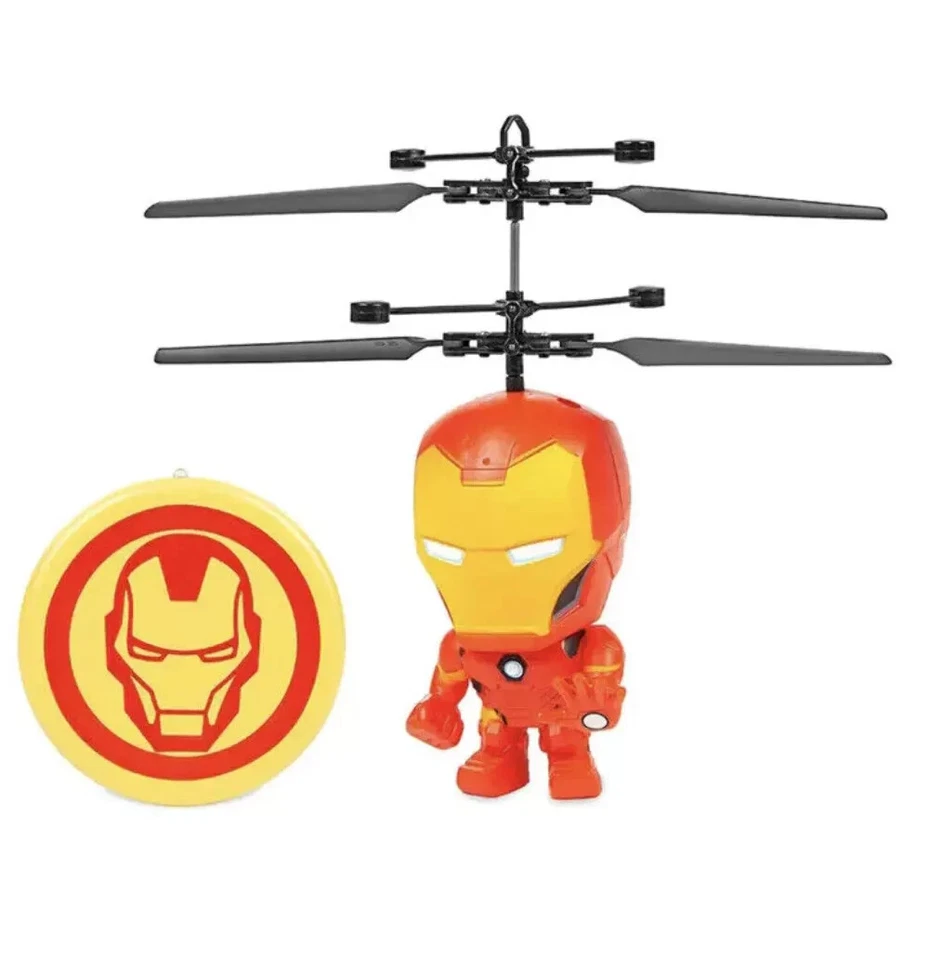 Marvel Iron Man Flying UFO Figure Full Body 3.5" Drone Helicopter Avengers - Image 2 of 4
