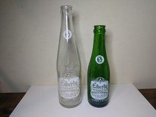 Pair Of Vintage Liberty Beverages ACL Soda Bottles Auburn NY