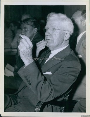 1938 Youngstown Ohio Mayor Lionel Evans Senate Committee Vintage Press Photo 7x9