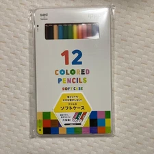 Tombow ippo! 12 Color Colored Pencil Soft Case Portable Storage