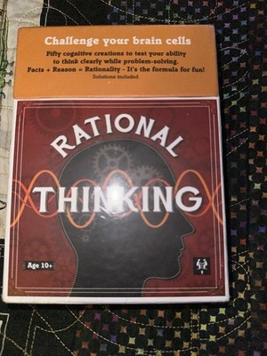 Rational Thinking Brain Teaser IQ Card Game English and French Sealed NEW