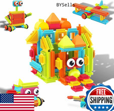 PicassoTiles 120pc Hedgehog Interlocking Building Blocks Tiles Kids Toy STEAM
