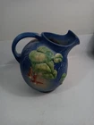 #1322 Roseville Pottery Blue Fuschia Ball Pitcher