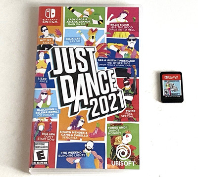 Just Dance 2021 Nintendo Switch Game Case Cartridge Family Rhythm Dancing Music