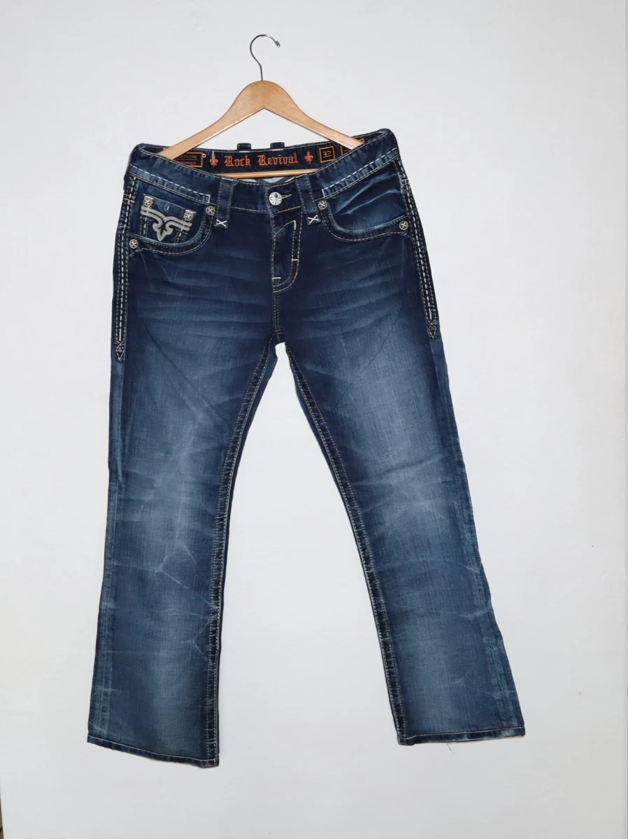 Rock Revival Blue Jeans for Men for sale | eBay