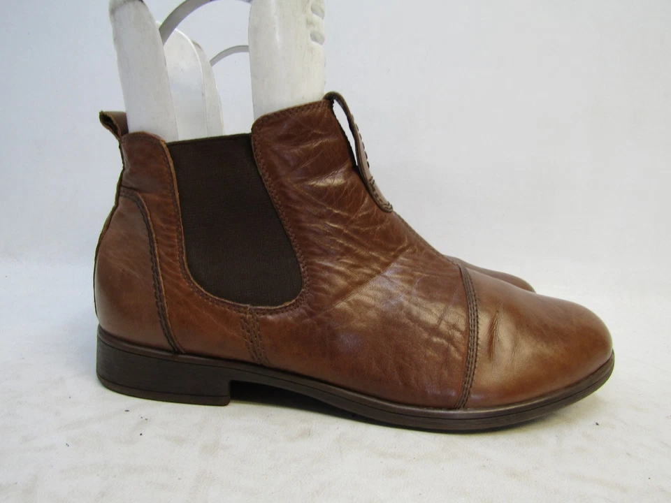 Earth женщин размер 10 B коричневый кожаный Chelsea лодыжки модные ботинки ботинок - Изображение 3 из 4