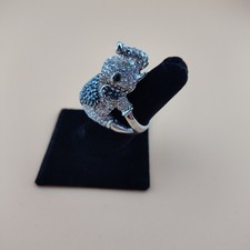 Anillo Elefante Kirks Locura Estrás Moda Disfraz Buena Suerte Brillos Brillantes