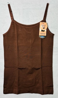 Shapermint Essentials All Day Every Day Scoop Neck Cami Women's XL Brown New