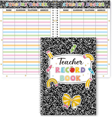 Teacher Record Book for Grading - 2026 Composition Notebook Teacher Grade Book S