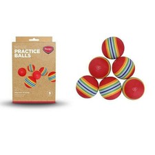 Masters Foam Golf Balls – Pack of 6 Multi-Colour Indoor Outdoor Practice