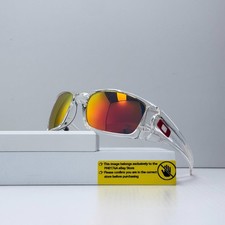 Oakley Fuel Cell OO9096 Sunglasses Clear Frame Polarized Ruby Iridium Lens