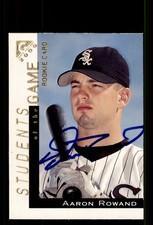 Signed Baseball Card Auto Aaron Rowand 2000 Topps Gallery #145 Chicago White Sox