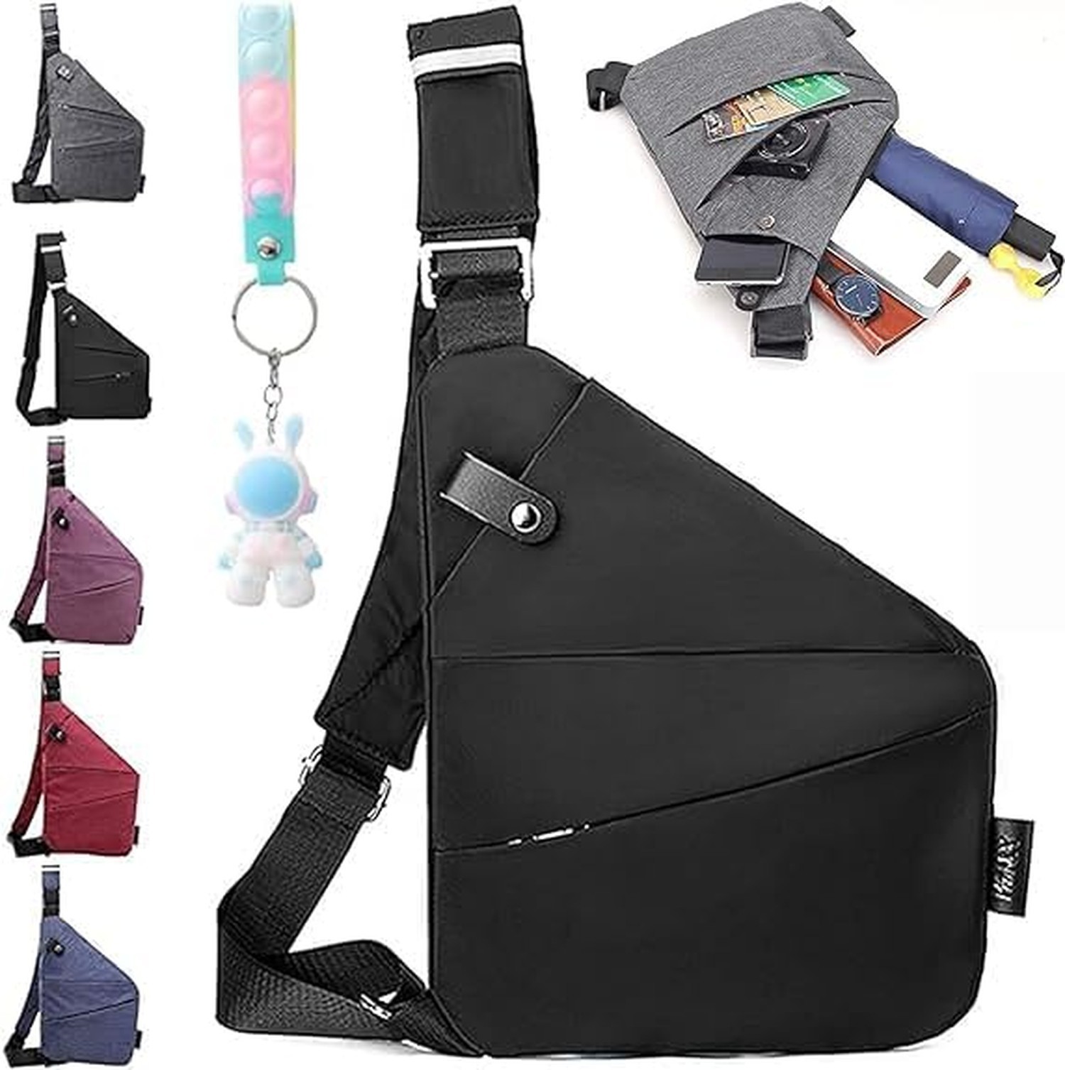 Anti Theft Crossbody Black