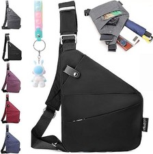 Anti Theft Travel Bag for Women, Travel Purses Anti Theft Crossbody Black