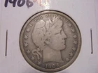 1906 O Barber Half Dollar all letters in liberty visible