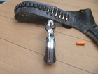 Vintage Rare Nichols Leather Belt & Holster w/ Nichols Stallion 22 Cap Gun — photo 4