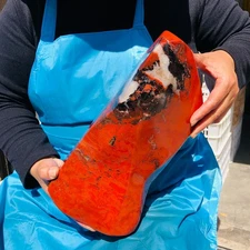 15.02LB Natural Beautiful Red Jasper ore Crystal Mineral Specimen Healing 909