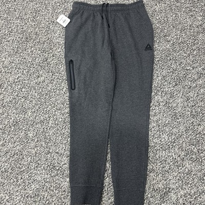 Reebok Men's  Fleece Sweet pants Gris - Gray Medium Brand New W Tag
