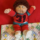 Cabbage Patch Kids doll boy head mold 2 ok factory 1985 auburn brown hair