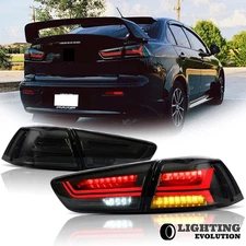 LED Tail Lights For 2008-2016 2017 Mitsubishi Lancer EVO X Sequenti Turn Signal