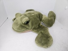 FOLKTAILS, FOLKMANIS FURRY FOLK FROG HAND PUPPET. PLUSH FROG TOY PUPPET. VGC
