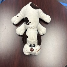 Tonka Pound Puppies White With Brown Spots Ears Large Plush 1985 18" Dog Vtg 80s