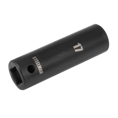 STEELMAN 1/2 in. Drive x 17mm Deep Thin Wall 6-Point Impact Socket, 79403