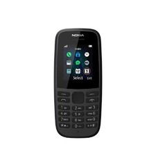 Nokia 105 (2019 edition) 1.77-Inch UK SIM Free Feature Phone (Single Black