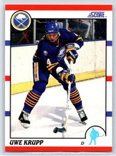 1990-91 Score American Uwe Krupp Buffalo Sabres #169
