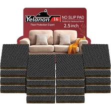 Non-Slip Furniture Pads 16pcs 2.5 Grippers for Hardwood Floors
