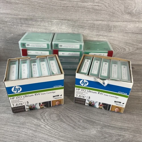 24 x HP LTO Ultrium Rewriteable Data Cartridge 1.6TB C7974A