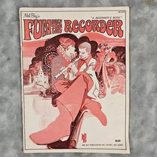 Mel Bay Fun With the Recorder Beginner Method Book Franz Zeidler 1971