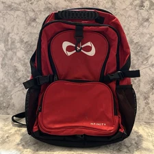 Nfinity Red Black Cheer/Dance Backpack With Detachable Purse