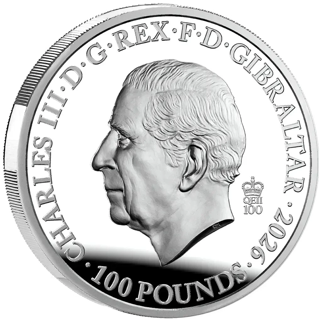 Silbermünze Königin Elizabeth II. RDM Meisterwerk - Gibraltar - 2026 - 1 Kilo PP